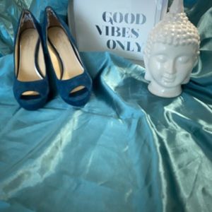 Jessica Simpson Teal Stiletto’s